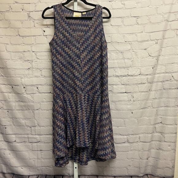 ANTHROPOLOGIE - Maeve Zig Zag Stripe Knit Dress - Picture 1 of 7